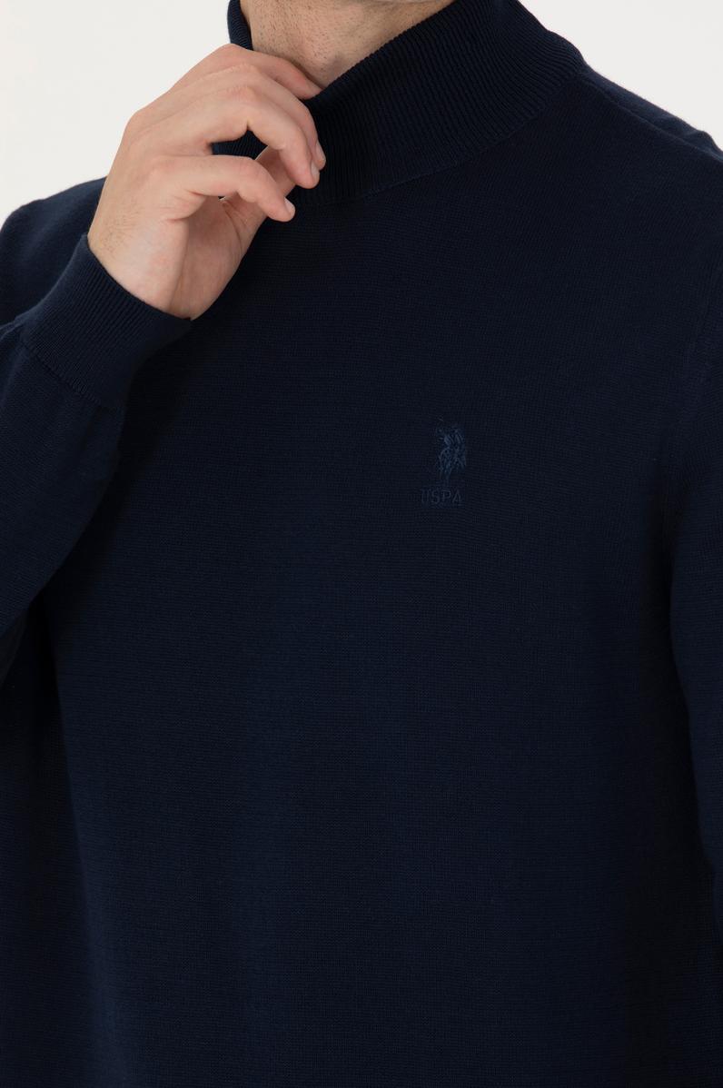 Erkek Lacivert Basic Kazak