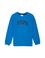 Çocuk Kobalt Mavi Basic Bisiklet Yaka Sweatshirt