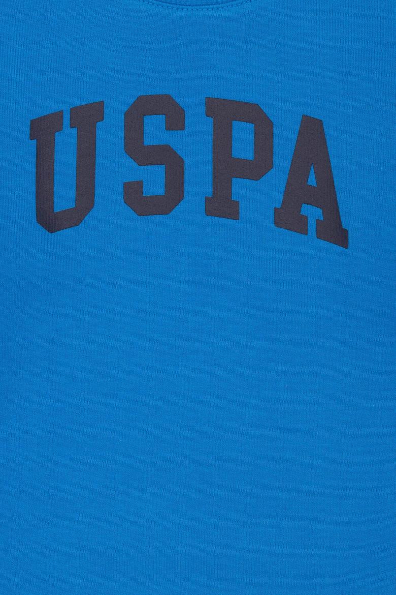 Çocuk Kobalt Mavi Basic Bisiklet Yaka Sweatshirt - 50273757023