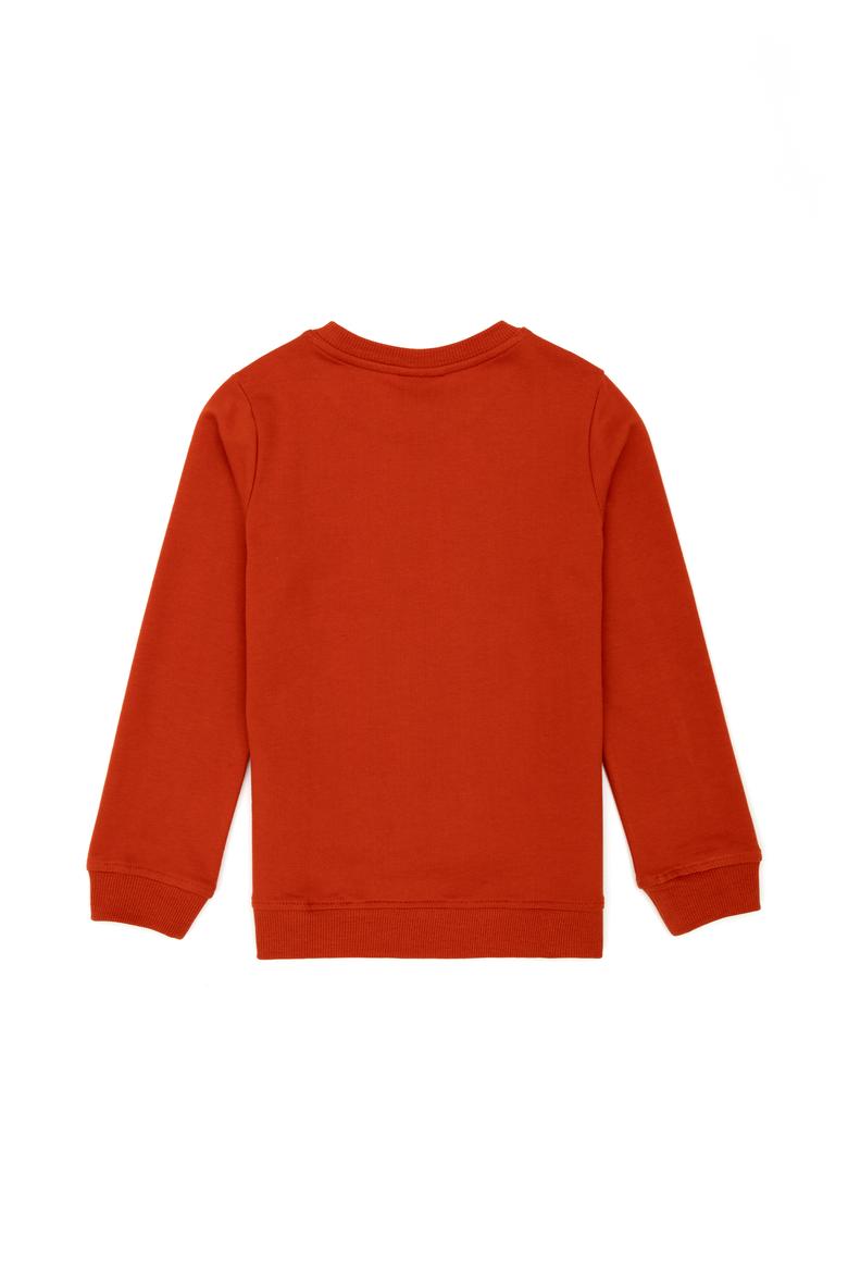 Çocuk Kiremit Basic Bisiklet Yaka Sweatshirt - 50273757111