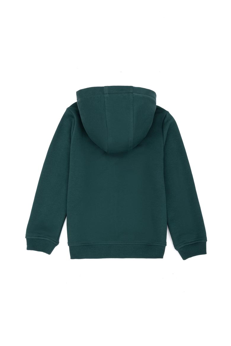Erkek Bebek Koyu Yeşil Basic Sweatshirt - 50276191054