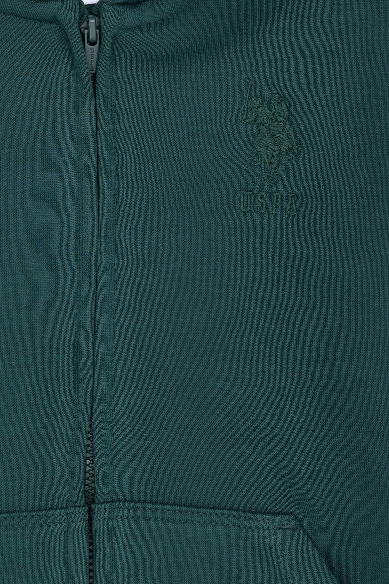 Erkek Bebek Koyu Yeşil Basic Sweatshirt - 50276191054