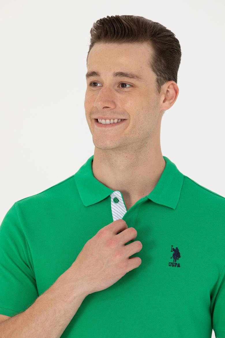 Erkek Yeşil Basic Tişört - 50263236157