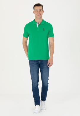 Erkek Yeşil Basic Tişört - 50263236157