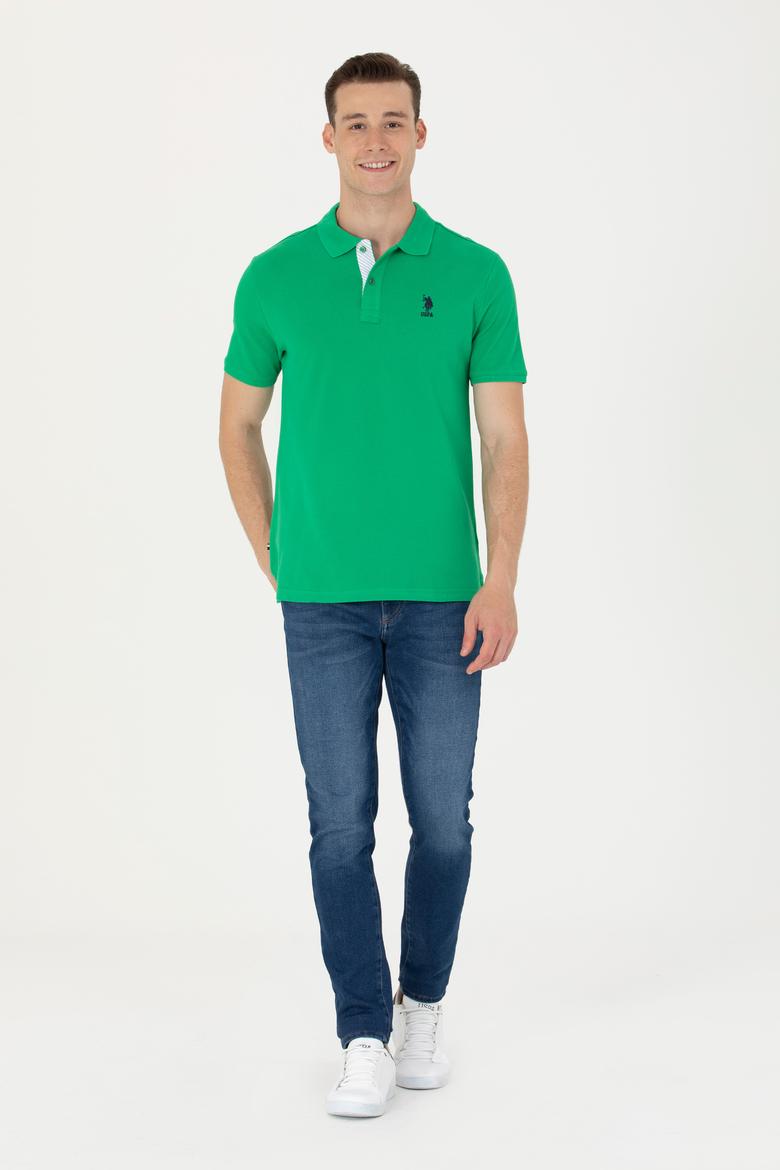 Erkek Yeşil Basic Tişört - 50263236157