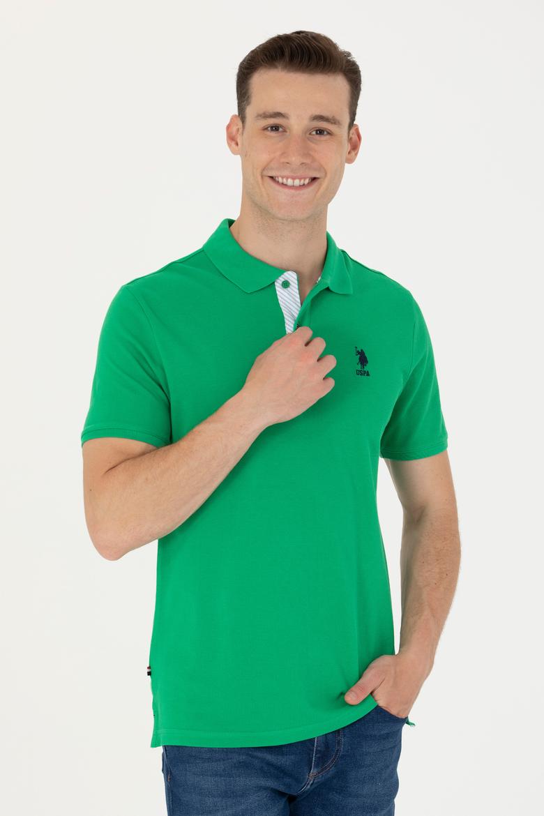 Erkek Yeşil Basic Tişört - 50263236157