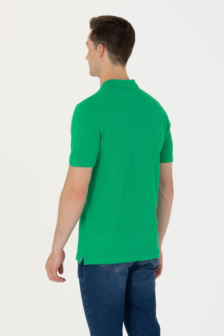 Erkek Yeşil Basic Tişört - 50263236157