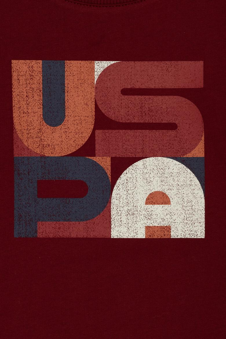 Çocuk Bordo Bisiklet Yaka Sweatshirt - 50270759023