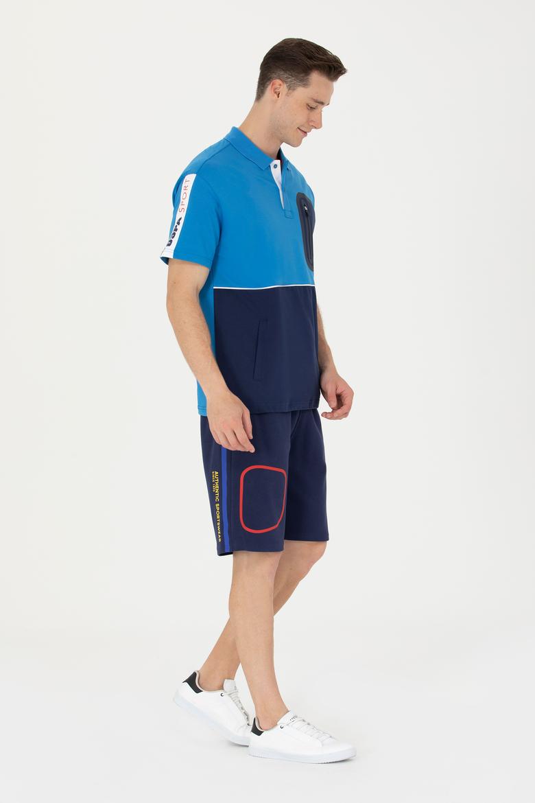 Erkek Lacivert Örme Şort - 50263583051