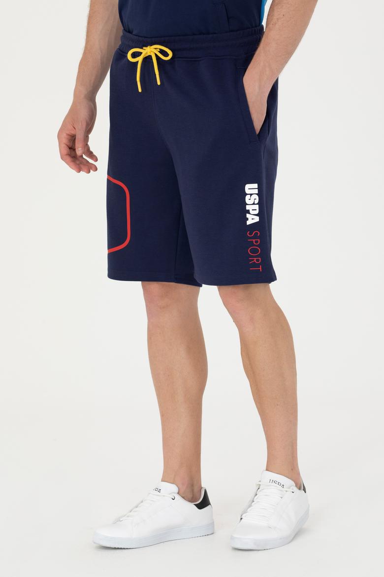 Erkek Lacivert Örme Şort - 50263583051