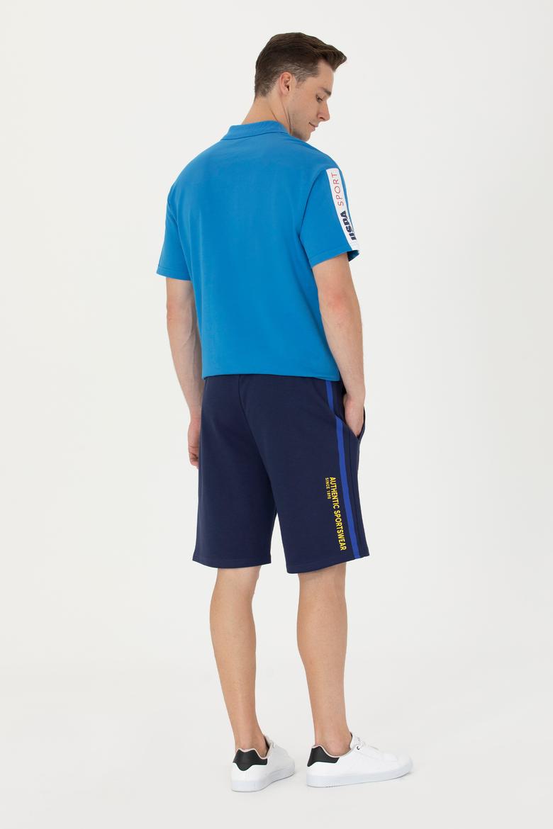 Erkek Lacivert Örme Şort - 50263583051