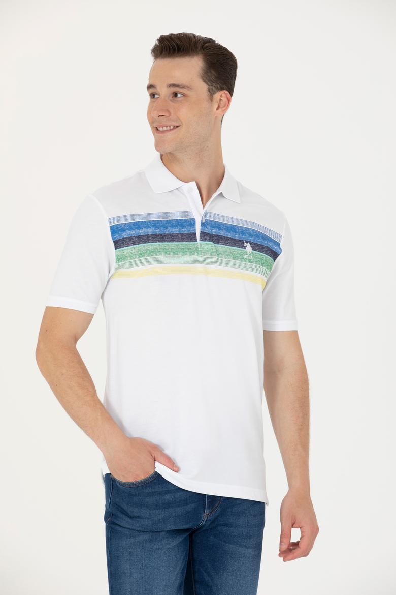 Erkek Saks Polo Yaka Tişört