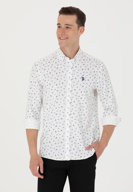 Erkek Beyaz Uzun Kollu Gömlek - 50265618006