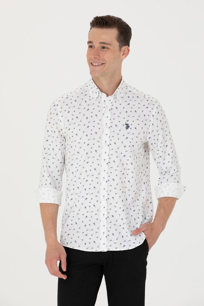 Erkek Beyaz Uzun Kollu Gömlek