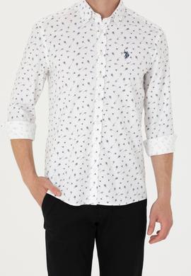 Erkek Beyaz Uzun Kollu Gömlek - 50265618006