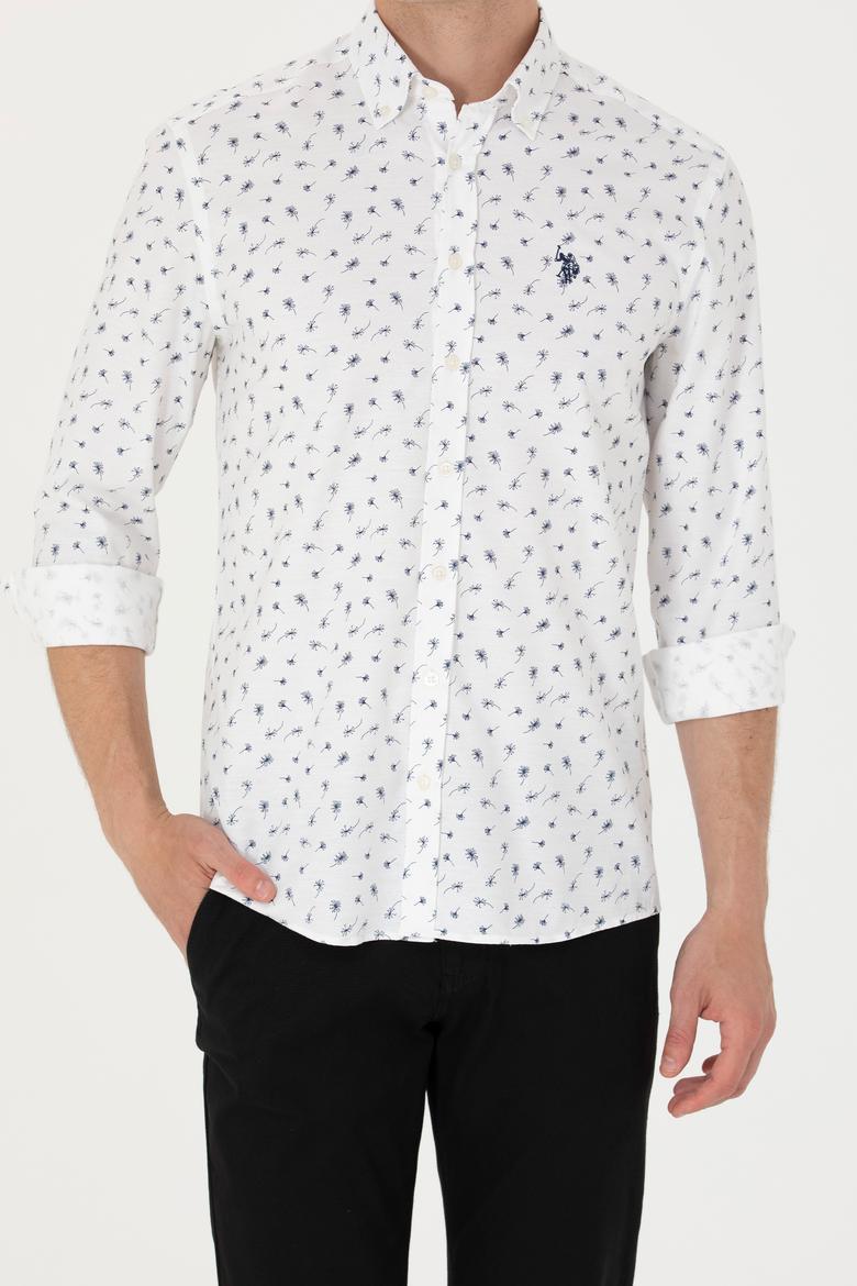 Erkek Beyaz Uzun Kollu Gömlek - 50265618006