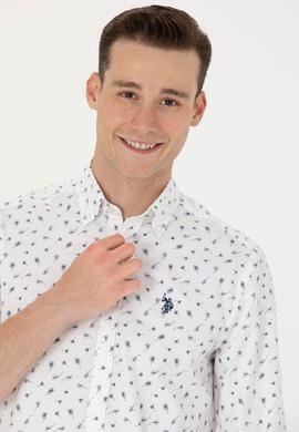 Erkek Beyaz Uzun Kollu Gömlek - 50265618006