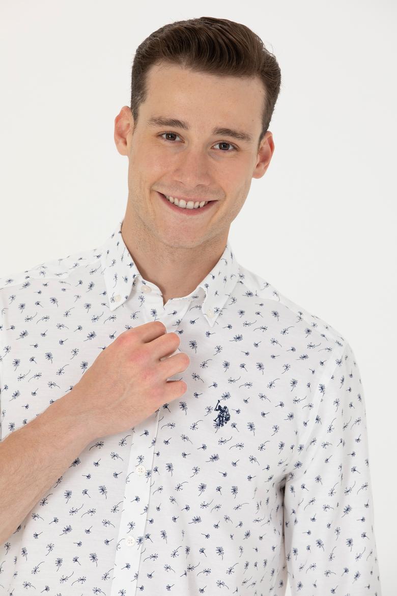 Erkek Beyaz Uzun Kollu Gömlek - 50265618006