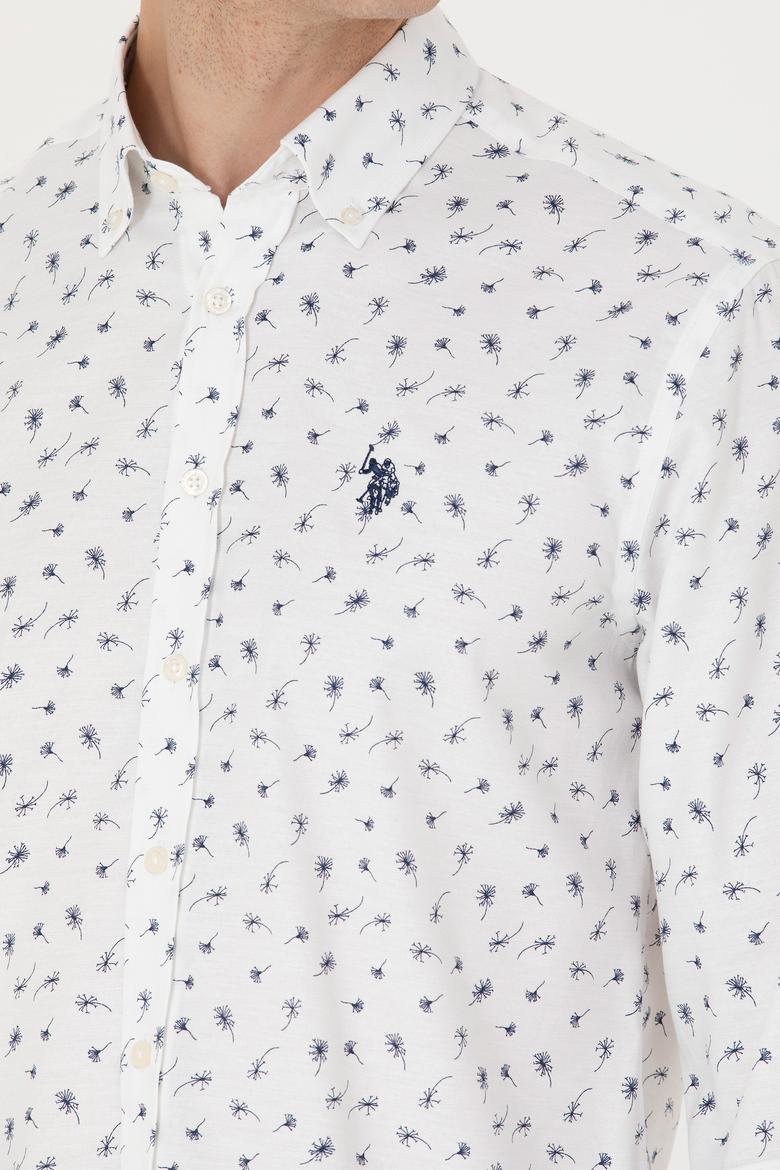 Erkek Beyaz Uzun Kollu Gömlek - 50265618006