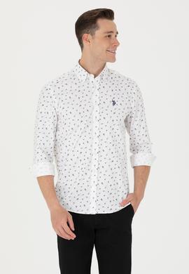 Erkek Beyaz Uzun Kollu Gömlek - 50265618006