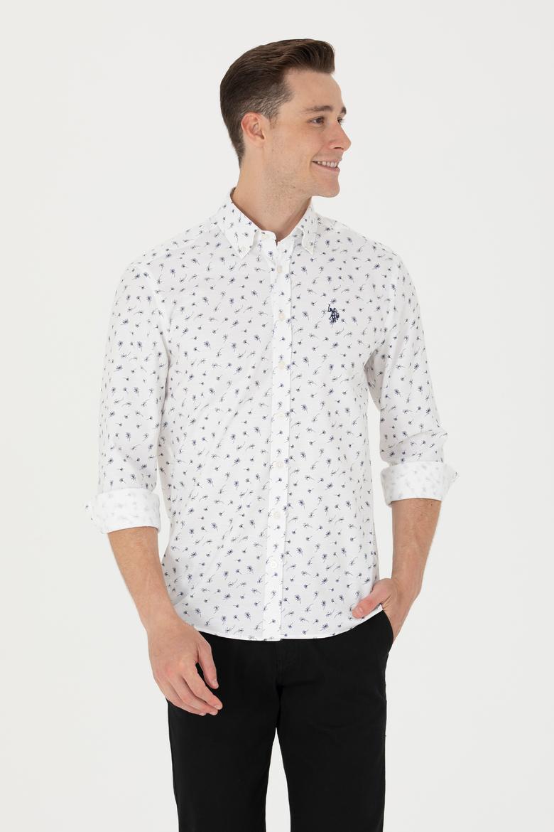 Erkek Beyaz Uzun Kollu Gömlek - 50265618006