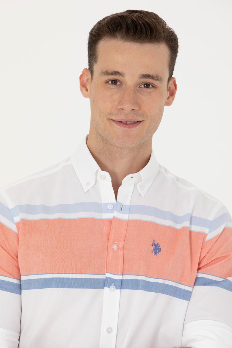 Erkek Beyaz Uzun Kollu Gömlek - 50265879015