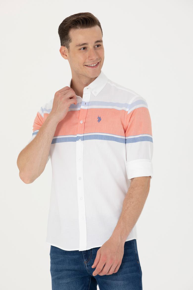 Erkek Beyaz Uzun Kollu Gömlek