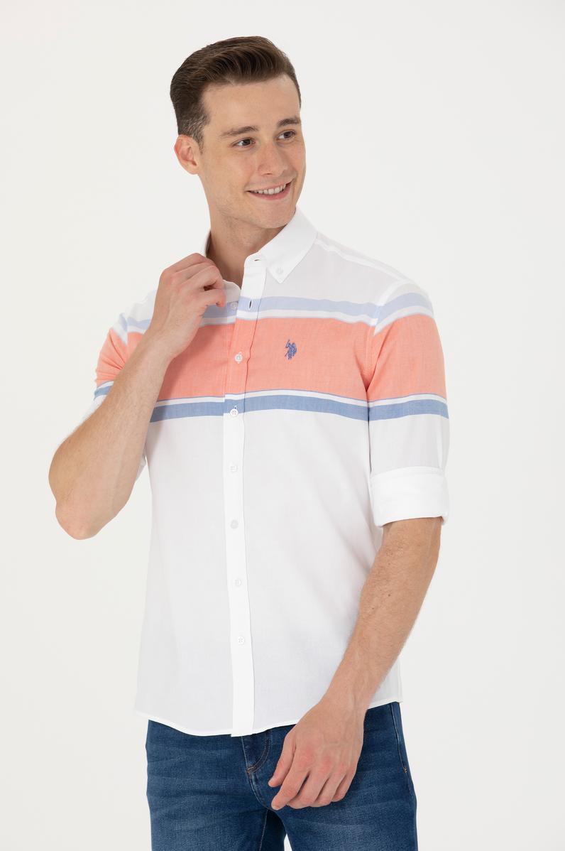 Erkek Beyaz Uzun Kollu Gömlek