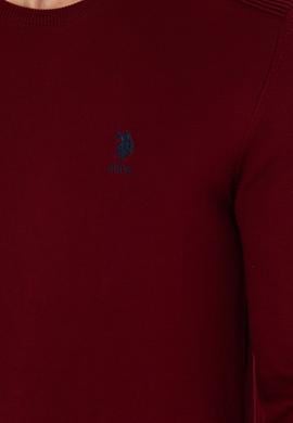 Erkek Bordo Basic Kazak - 50269003016