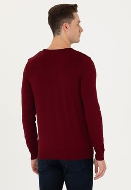 Erkek Bordo Basic Kazak - 50269003016