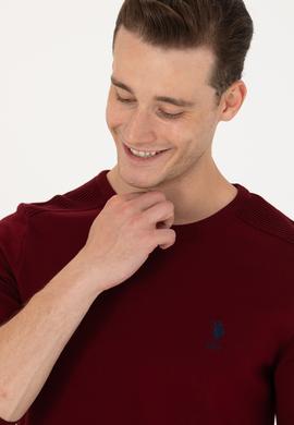 Erkek Bordo Basic Kazak - 50269003016