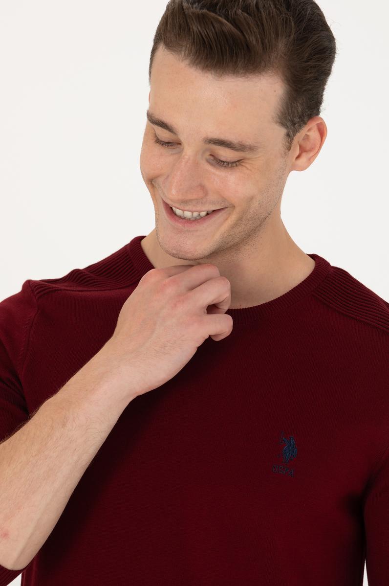 Erkek Bordo Basic Kazak