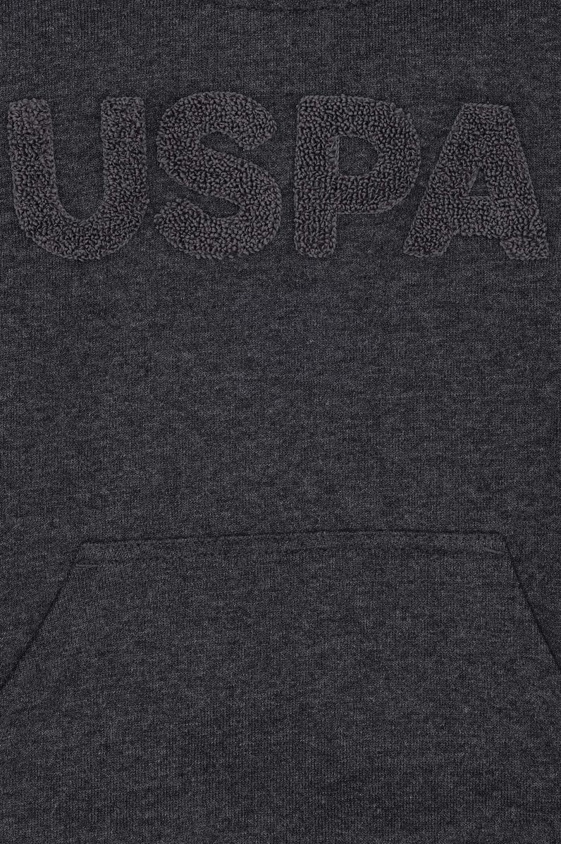 Çocuk Siyah Basic Kapüşonlu Sweatshirt