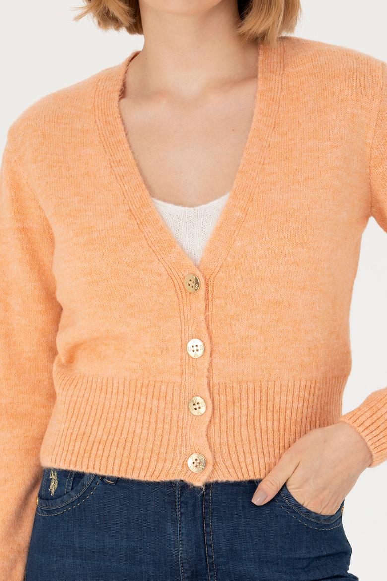 Kadın Pudra Triko Hırka - 50269494035