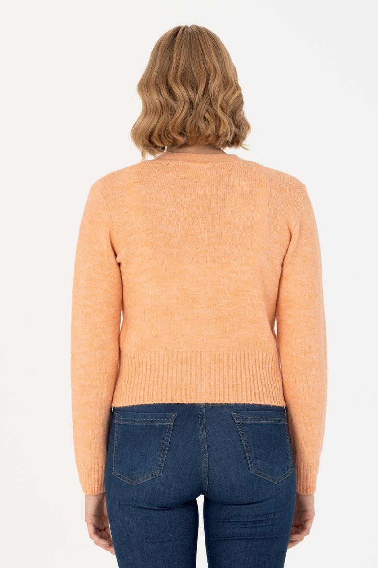 Kadın Pudra Triko Hırka - 50269494035