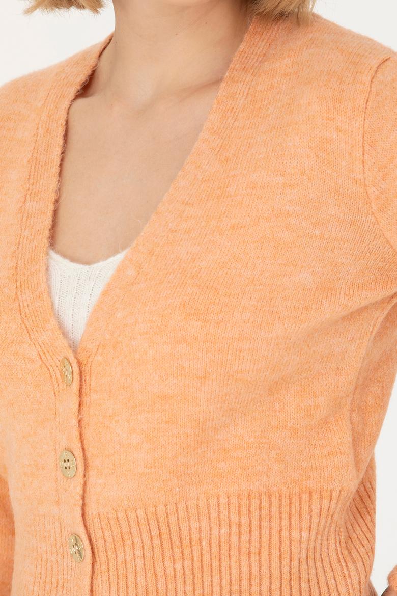 Kadın Pudra Triko Hırka - 50269494035