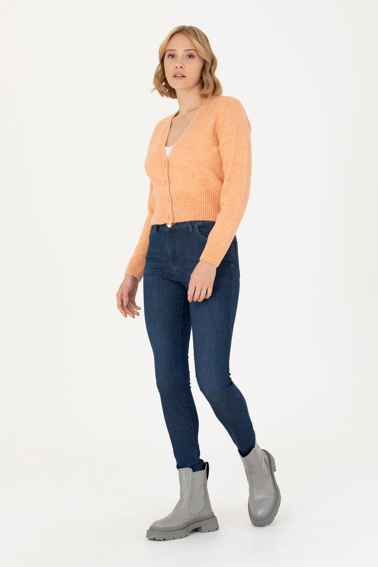 Kadın Pudra Triko Hırka - 50269494035