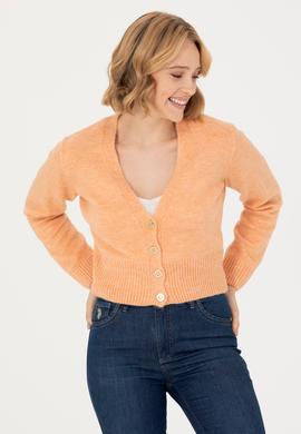 Kadın Pudra Triko Hırka - 50269494035