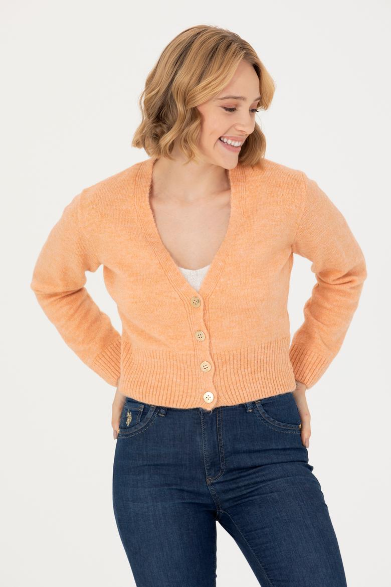 Kadın Pudra Triko Hırka - 50269494035