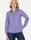 Kadın Mor Uzun Kollu Basic Gömlek