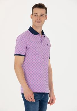 Erkek Pembe Polo Yaka Tişört - 50276799037