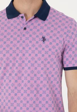 Erkek Pembe Polo Yaka Tişört - 50276799037