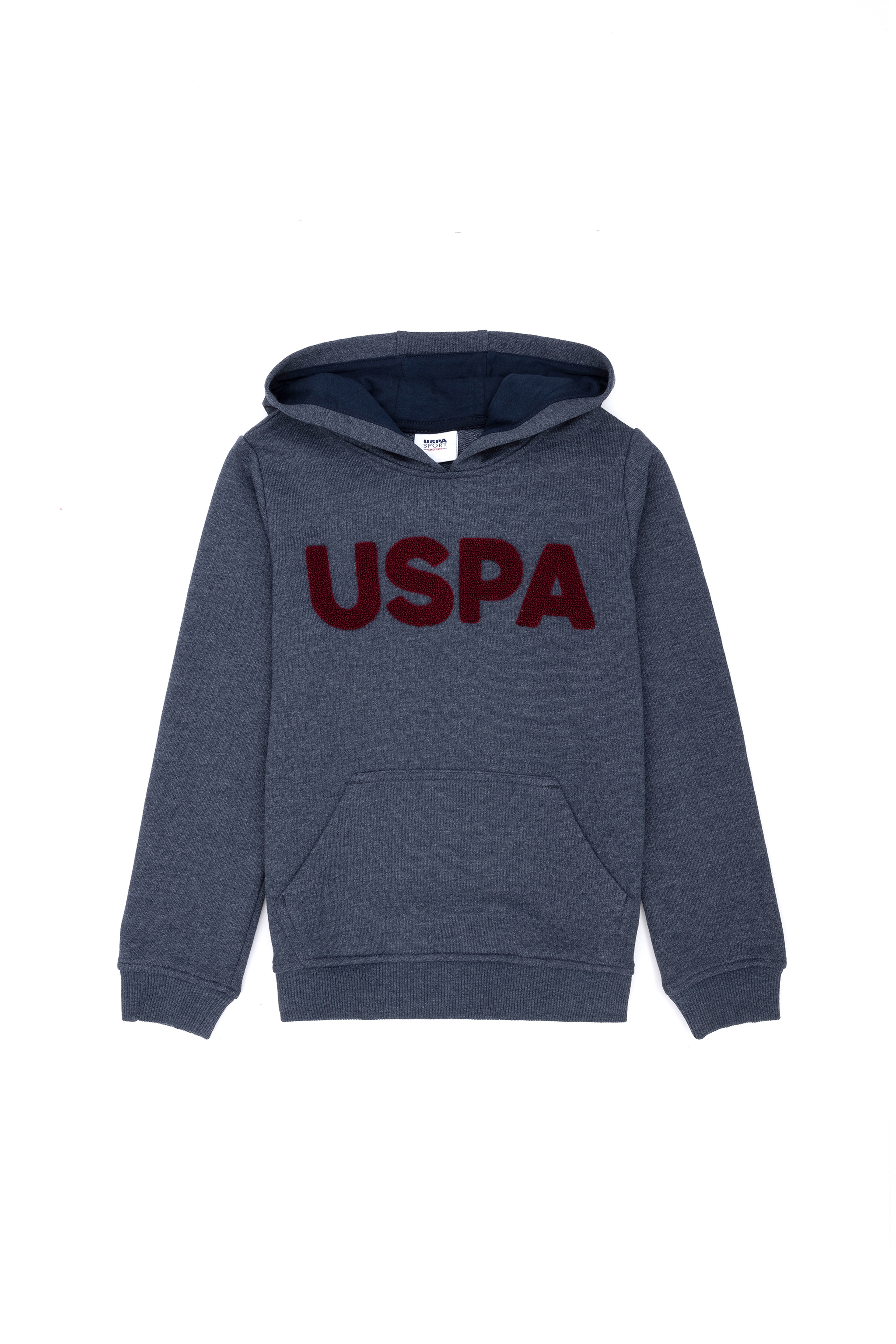 Çocuk Lacivert Basic Kapüşonlu Sweatshirt - Image 1