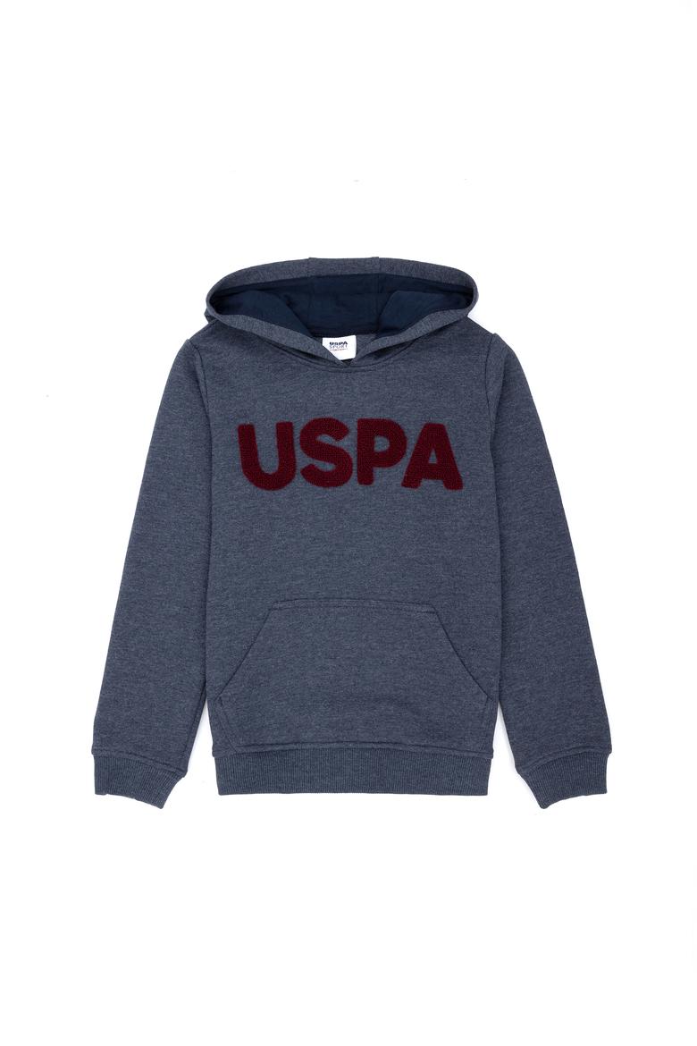 Çocuk Lacivert Basic Kapüşonlu Sweatshirt