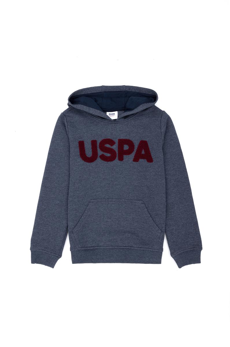 Çocuk Lacivert Basic Kapüşonlu Sweatshirt