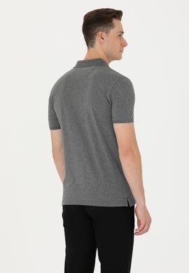 Erkek Antrasit Melanj Basic Polo Yaka Tişört - 50262969141