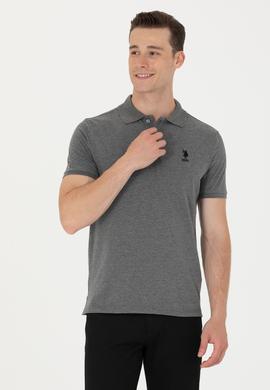 Erkek Antrasit Melanj Basic Polo Yaka Tişört - 50262969141