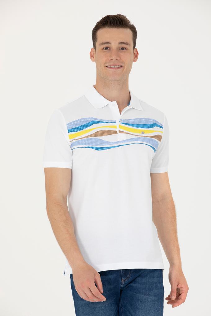 Erkek Saks Polo Yaka Tişört