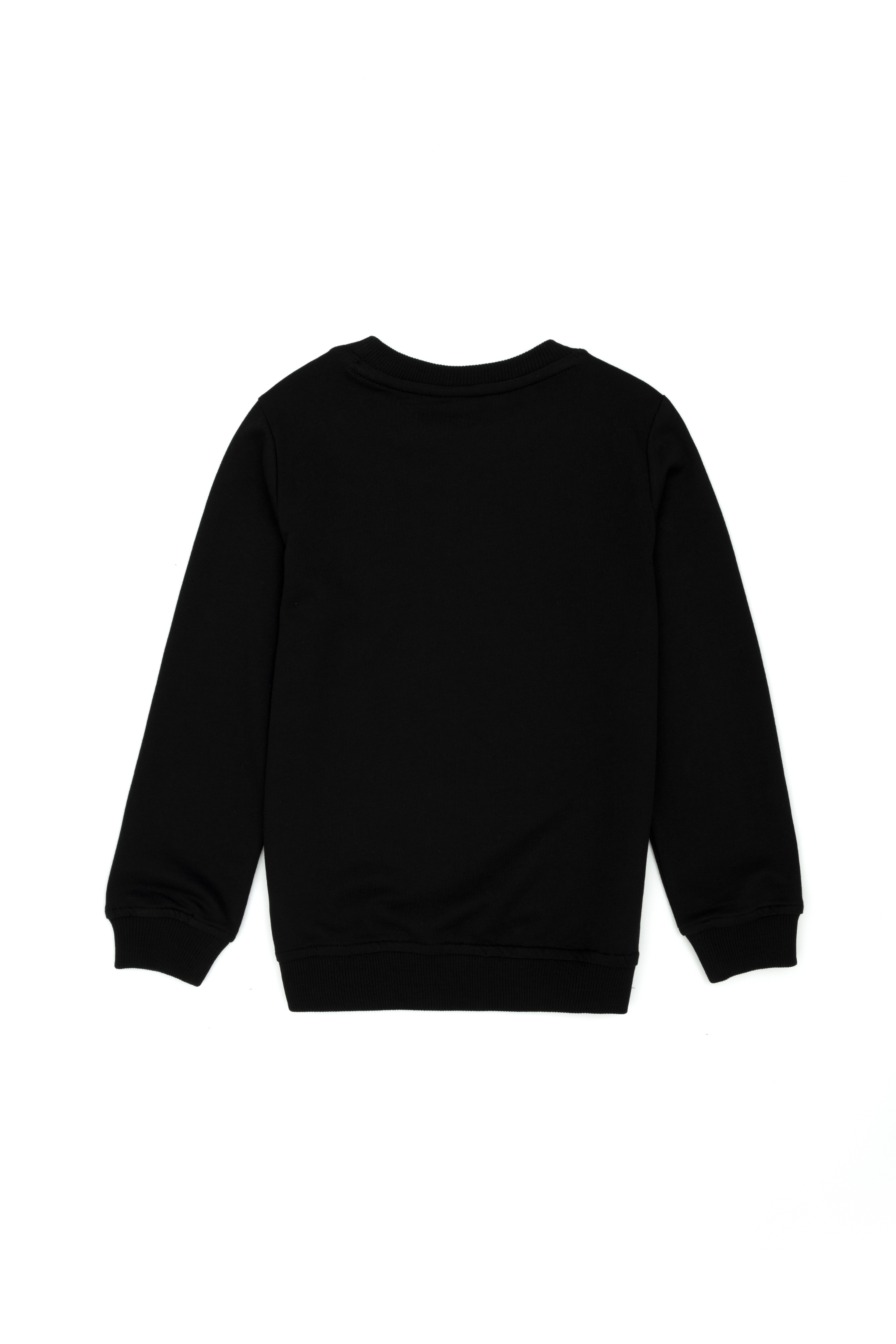 Erkek Bebek Siyah Basic Sweatshirt