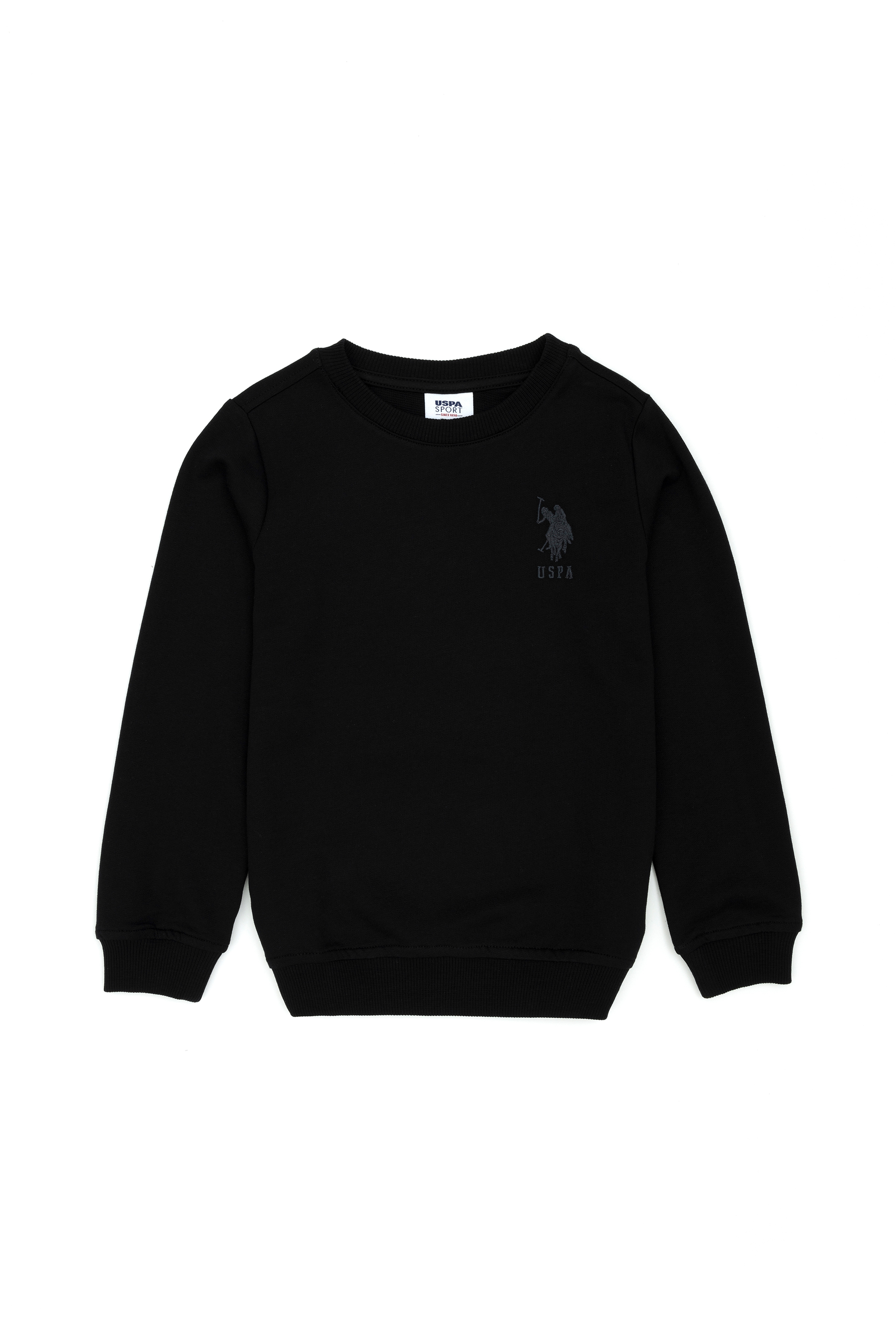 Erkek Bebek Siyah Basic Sweatshirt - Image 1